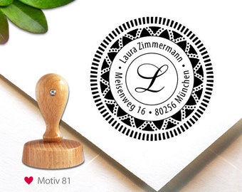 Stempel (81) - personalisiert, Adress-Stempel, custom stamp, personalized