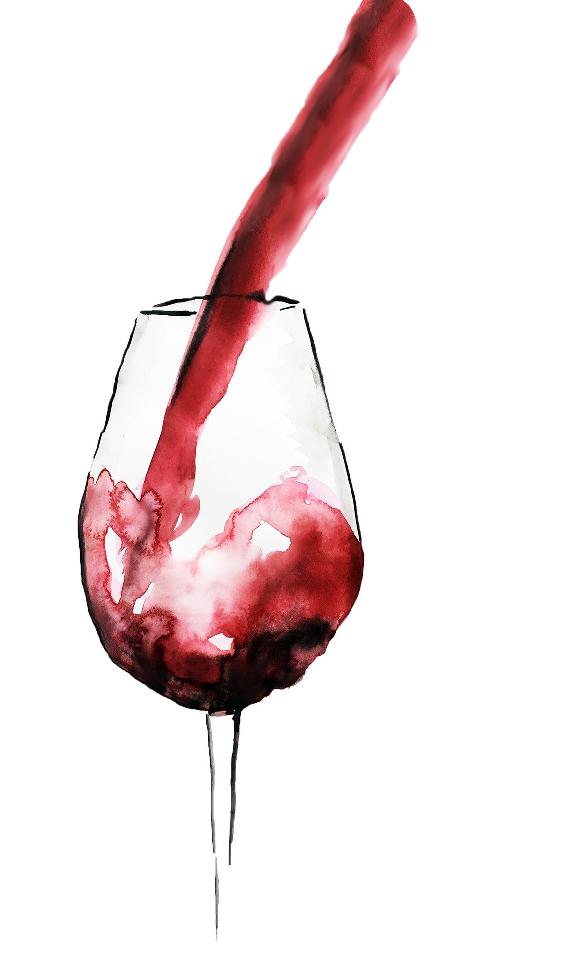 Pouring Wine Print - Etsy