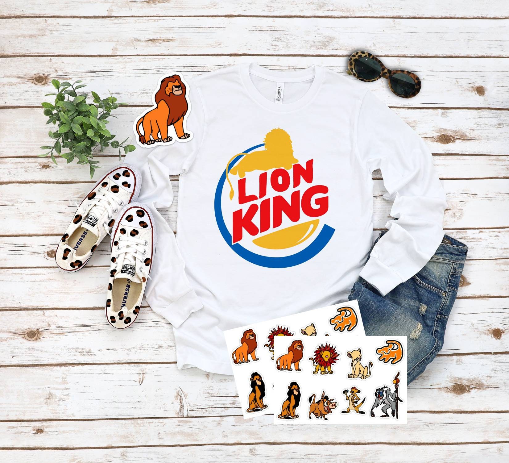 Lion King / Burger King Parody shirt / ready to ship men / | Etsy