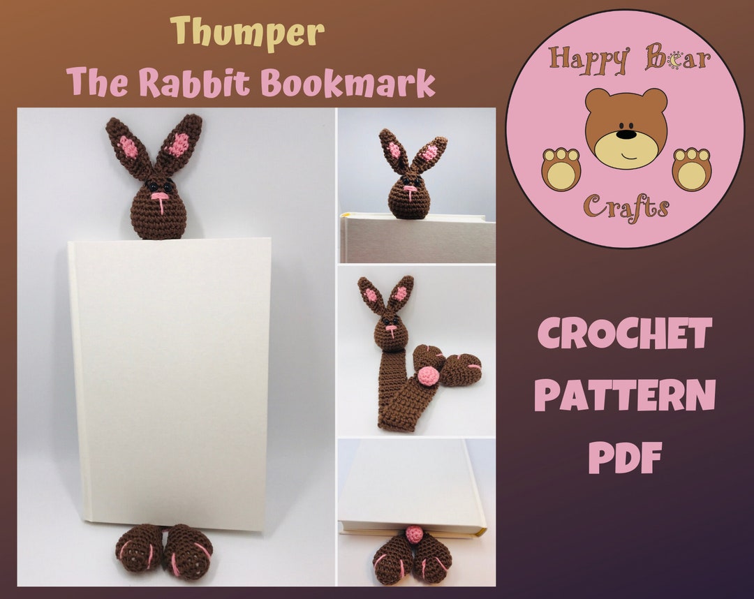 Thumper the Rabbit Bookmark Pattern, Gift, Book, - Etsy