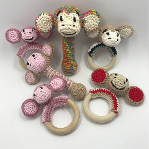 monkey baby teether