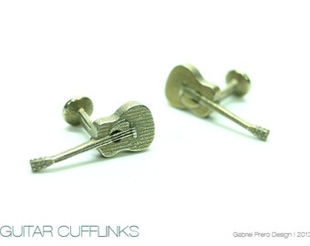 Stainless Steel Guitar Cufflinks