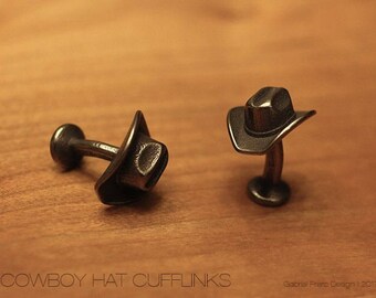 Men's Cowboy Hat Cufflinks