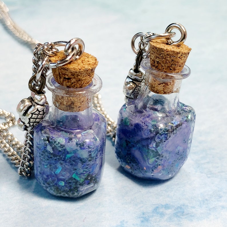 Miniature Bottle NECKLACE MAGIC Potion MERMAID Tears | Etsy