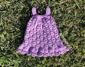 Purple Baby Girl Crochet dress