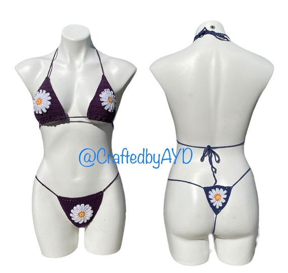 Crochet Daisy Bikini/tinikini - Etsy