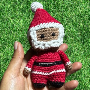 Crochet Santa Claus Amigurumi Christmas Ornament Toy