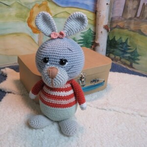 Rabbit, Bunny, CrochetFriendsLab, Amigurumi, Crochet toy, Cuddly toy, Handmade, Unique piece, Stuffed toy, Children, Toy, Decoration, Easter