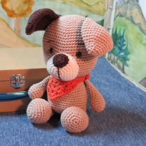 dog, amigurumi, crochet animal, cuddly toy, handmade, single piece, soft toy, children, toys, decoration, child, cotton, unique