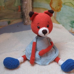 Fox, CutieMeStore, Easter, Amigurumi, Crocheted toy, Cuddly toy, Handmade, Unique piece, Stuffed toy, Children, Toy, Decoration