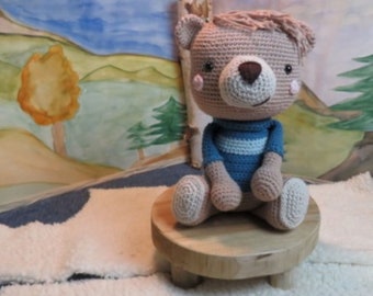 Bärchen, CutieMeStore, Amigurumi, Häkeltier, Kuscheltier, Handarbeit, Einzelstück, Stofftier, Kinder, Spielzeug, Deko