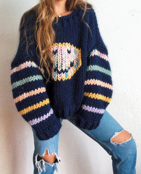 Smiley sweater clearance