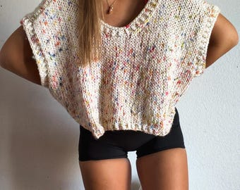 Everly Sweater Vest knitting pattern