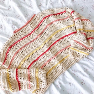 Inez Summer Sweater pullover cotton knitting pattern image 3