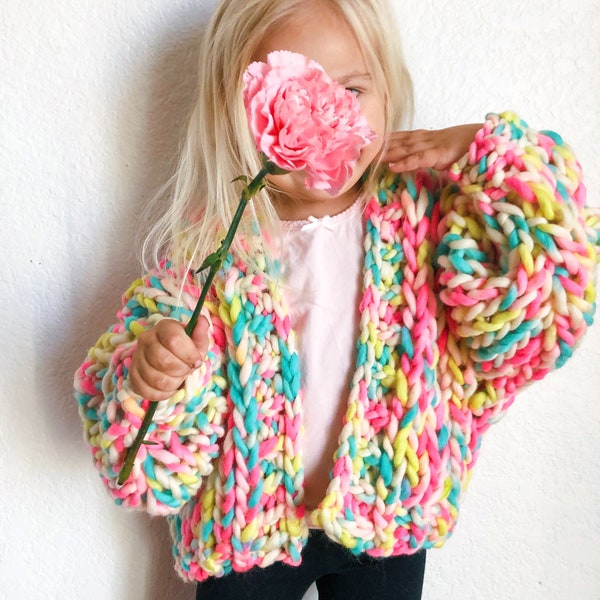 Cardigan con motivo a maglia per bambini Just Like Mamas Cardi