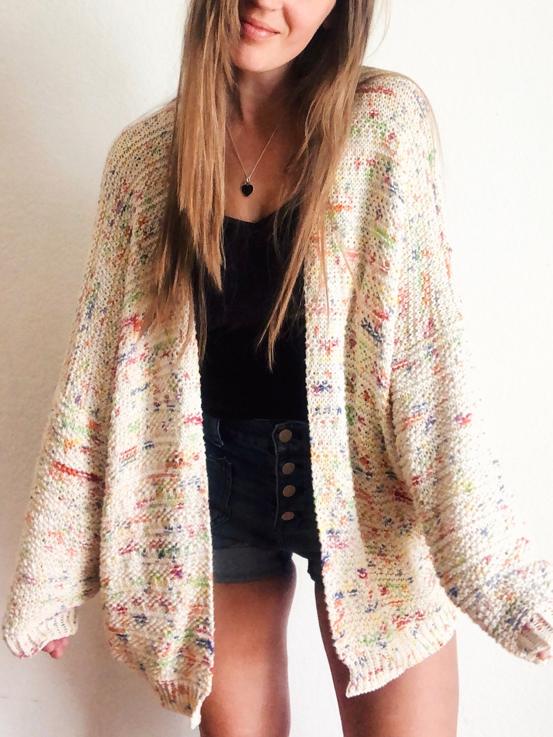 The Zoey Cardigan Cotton Summer Knitting Pattern - Etsy