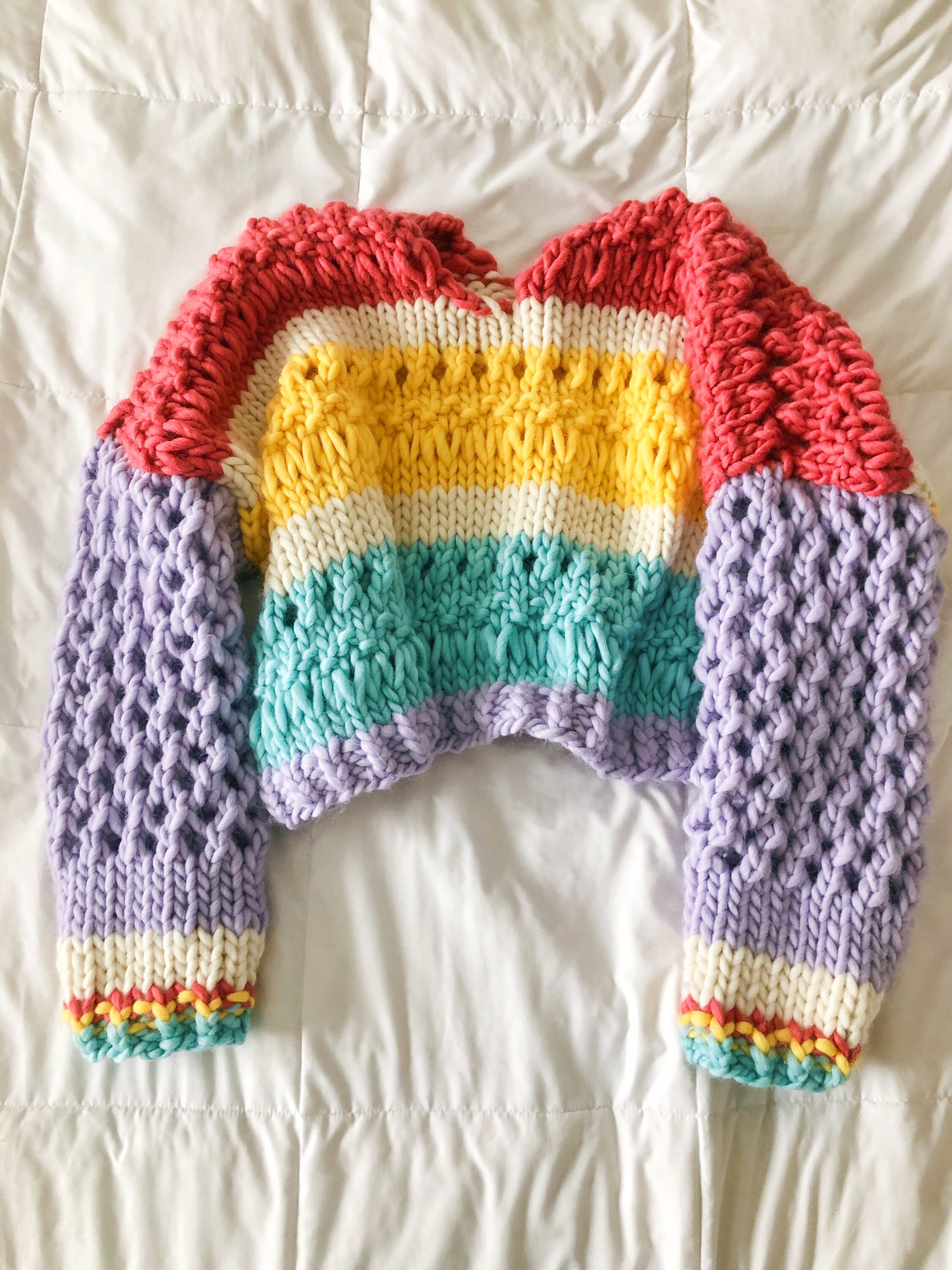 Sunshine Seeker Pullover Oversized Sweater Knitting Pattern