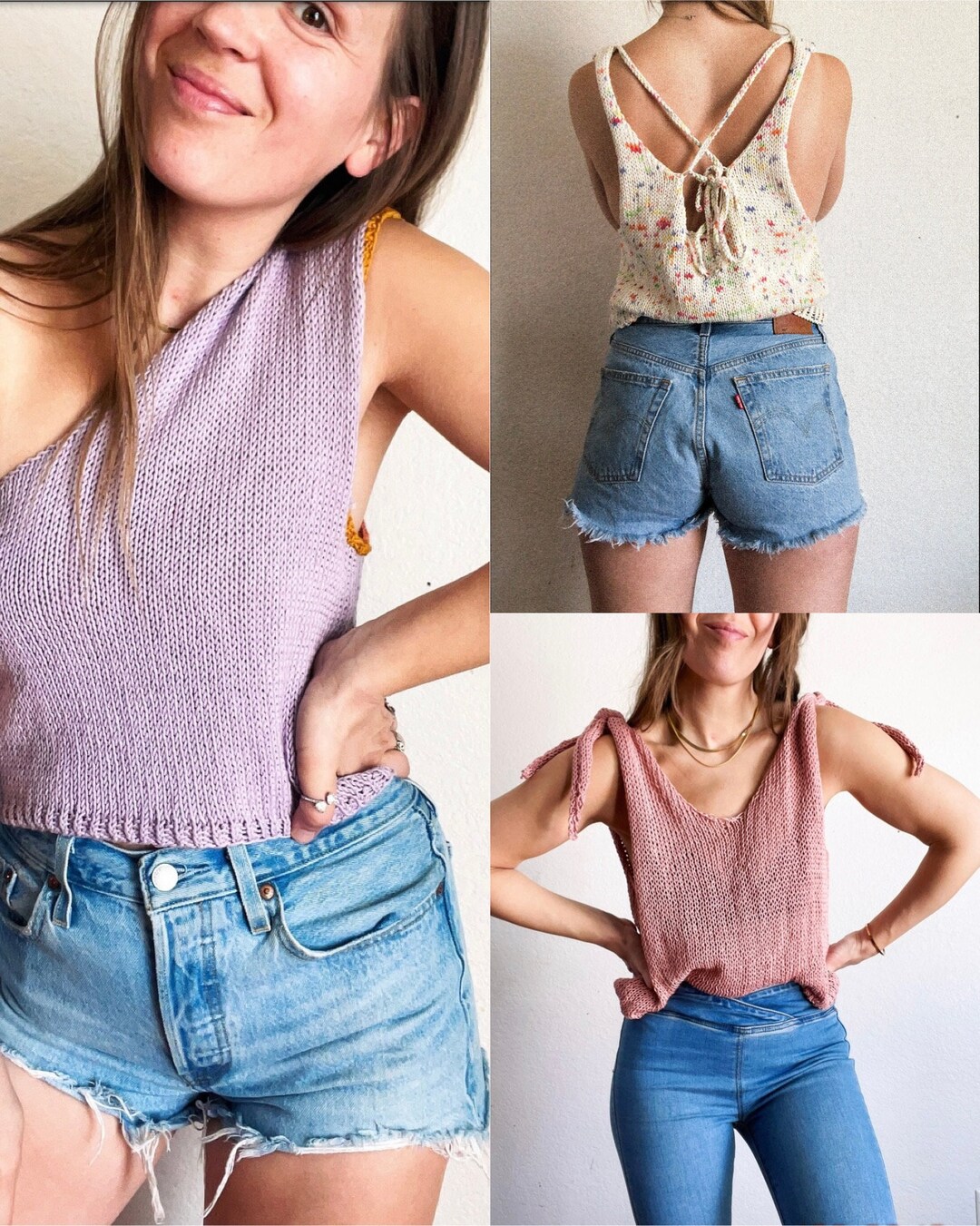 Knitted Texture Summer Casual Tank Top