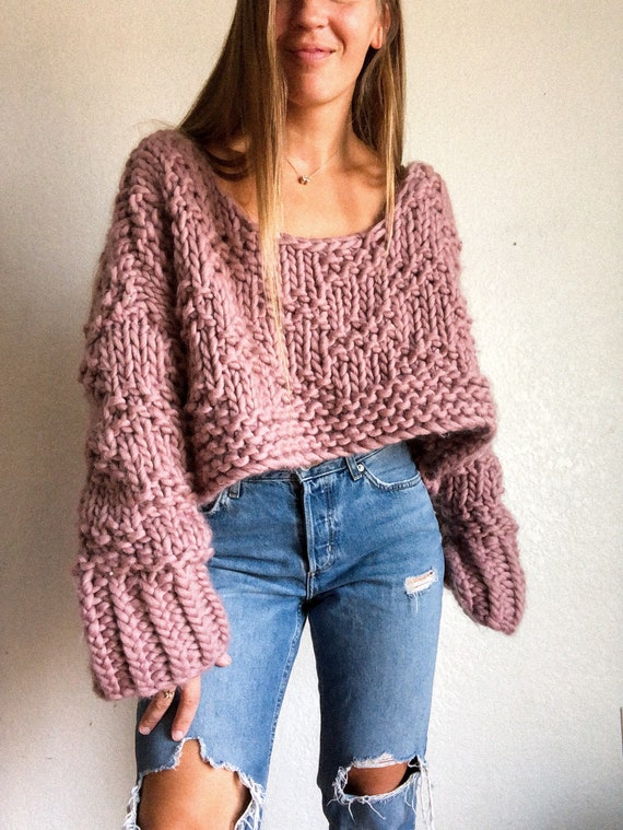 Go With the Flow Crop Wool Sweater Knitting Pattern -  Canada