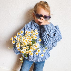 Viv pullover knit sweater toddler knitting pattern