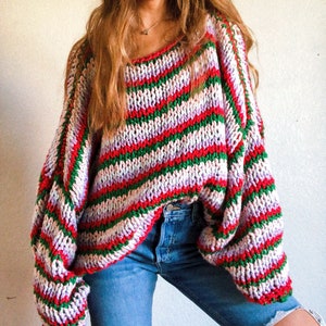 Xmas Wonderland Sweater knitting pattern cotton pullover