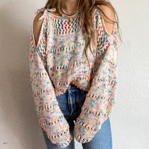 Freya Summer Sweater pullover knitting pattern