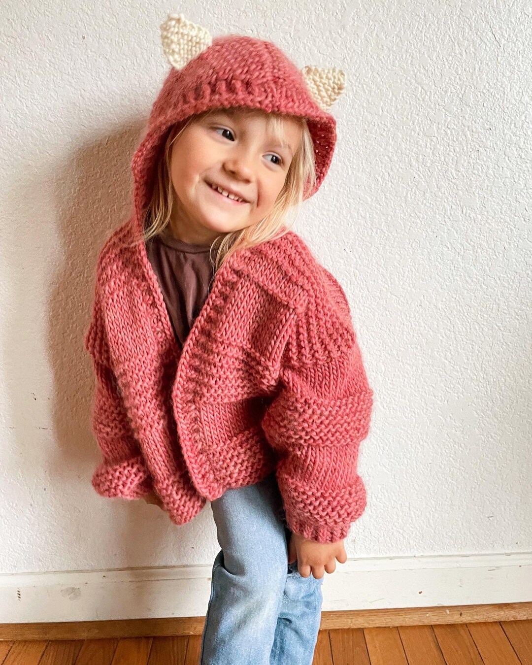 Fall Play Date Hooded Toddler Cardigan Sweater Pattern - Etsy