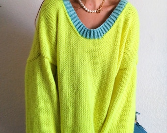 Morning Sweater fall knitting pattern oversized sweater