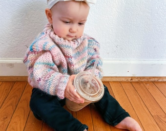 Januari baby trui breipatroon baby peuter