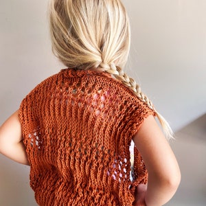 The Summer Fair Vest little kids and big kids knitting pattern