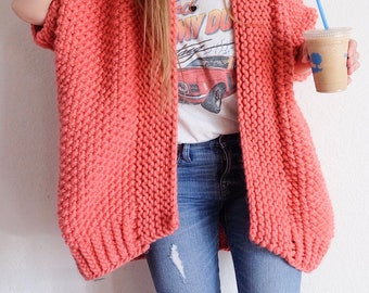 Happy Place Wool Cardigan sweater knitting pattern