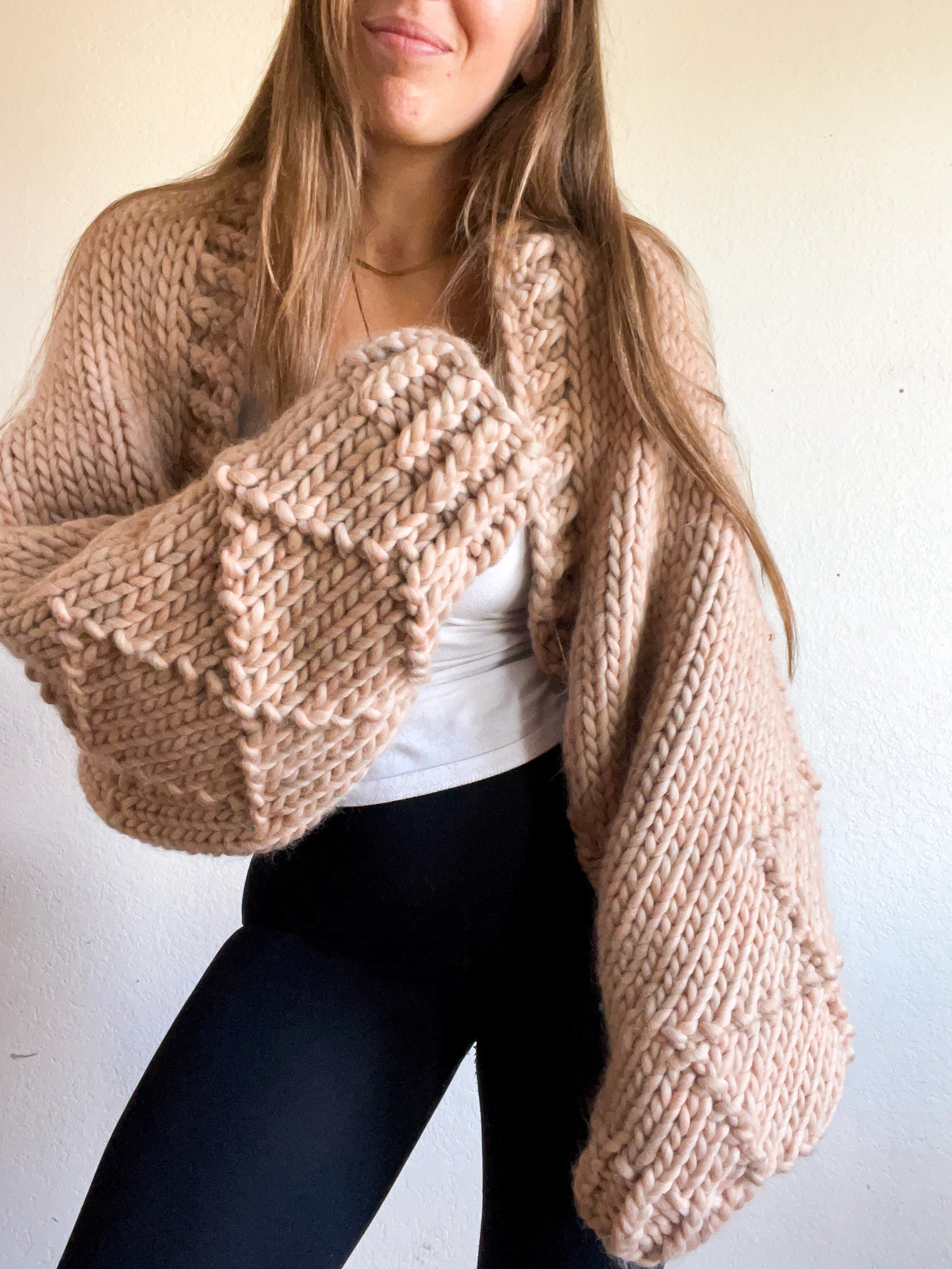 Chunky knit wrap best sale cardigan