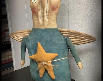 Primitive Angel Doll...Folkart Rustic Style...Home Decor