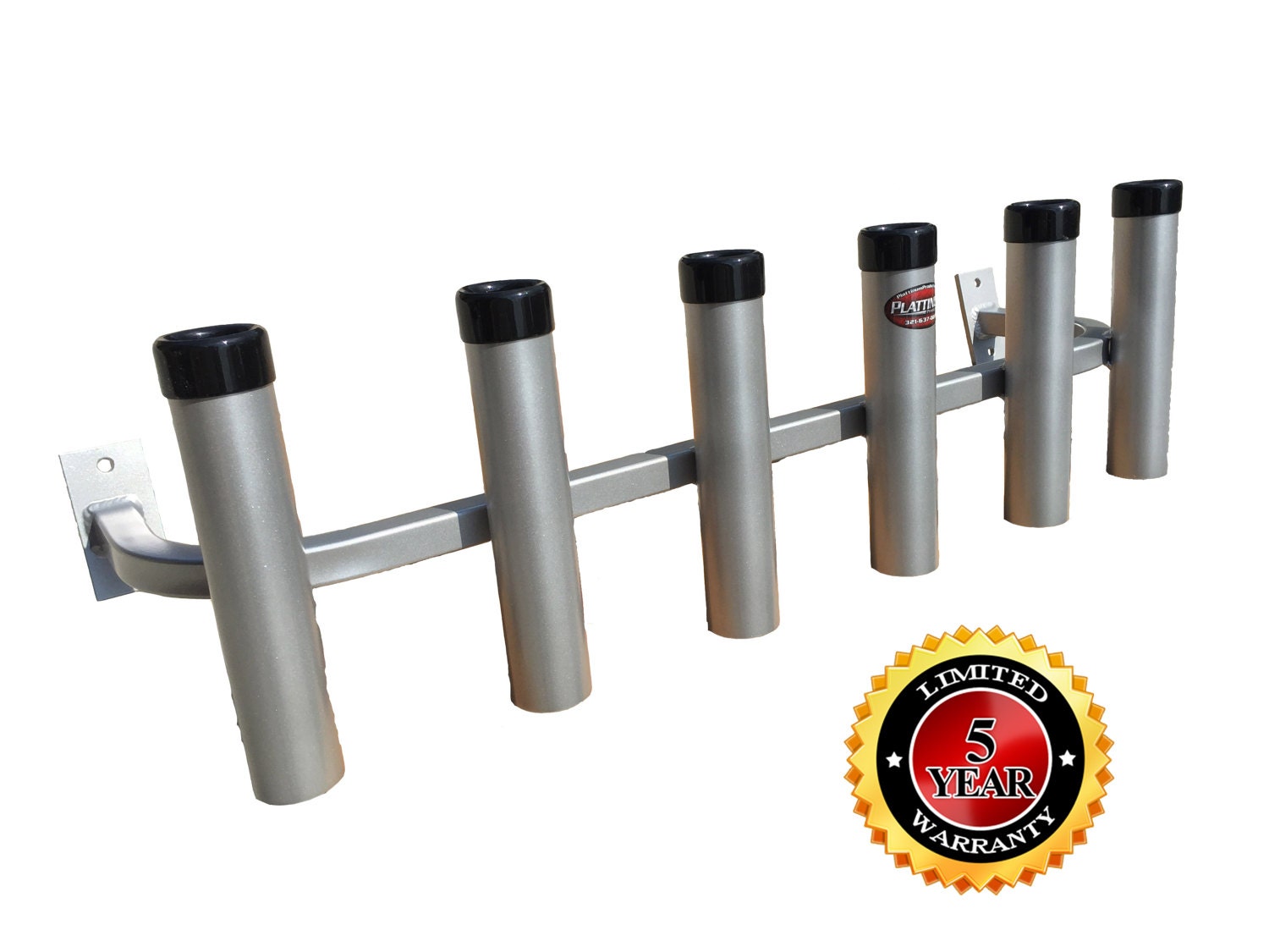 Truck Tool Box Bolt on Rod Holder 6 Rod Holder, All Aluminum, USA Made