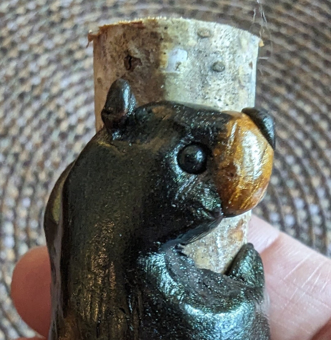 Handmade Polymer Clay Black Bear Bear 1 Etsy