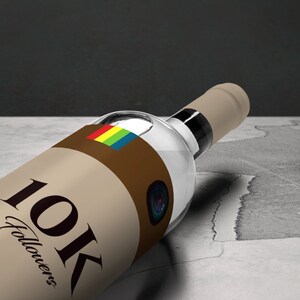 Instagram Vodka Bottle Mockup - Editable File