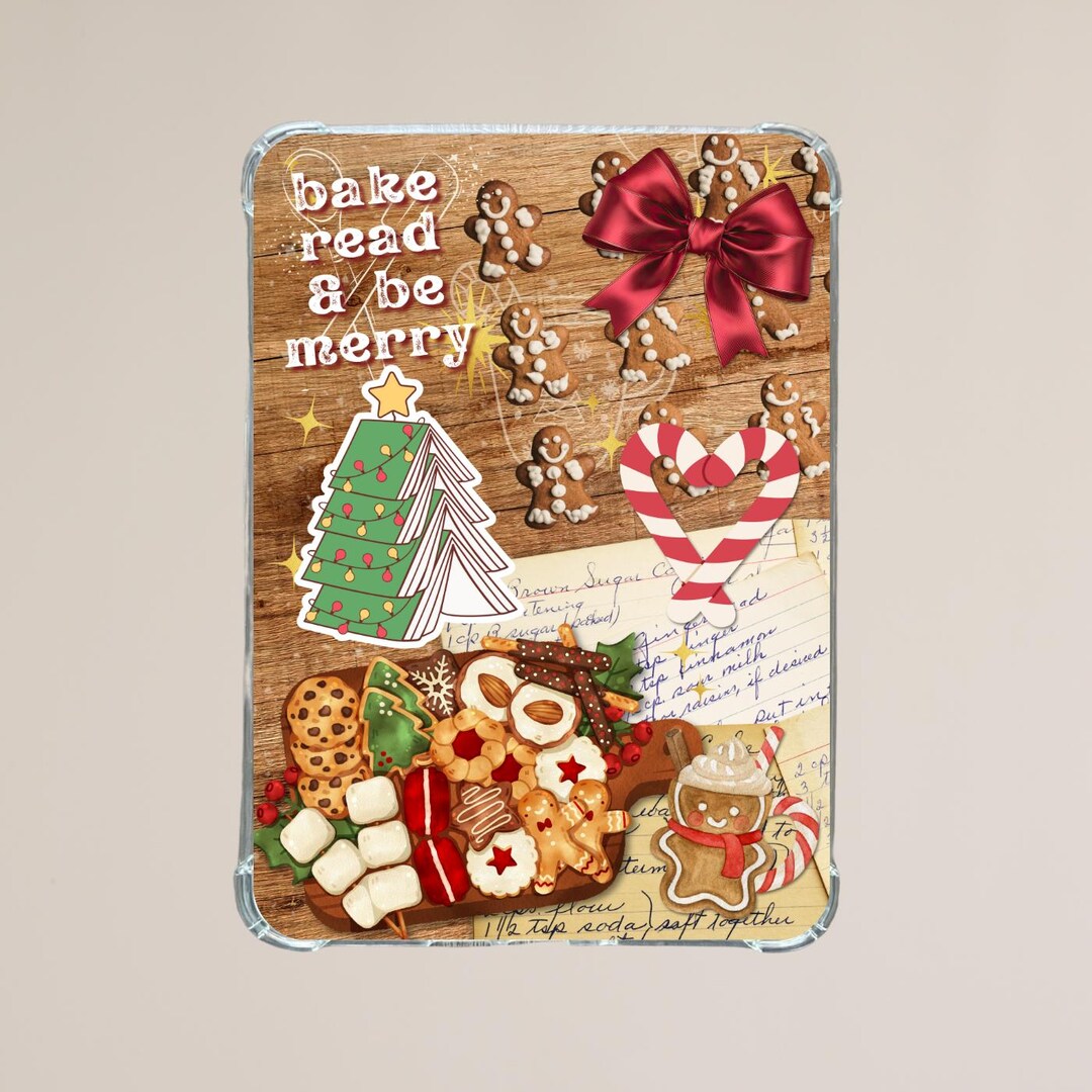 Gingerbread Kindle Insert Printable Holiday Baking Paperwhite Colorsoft ...