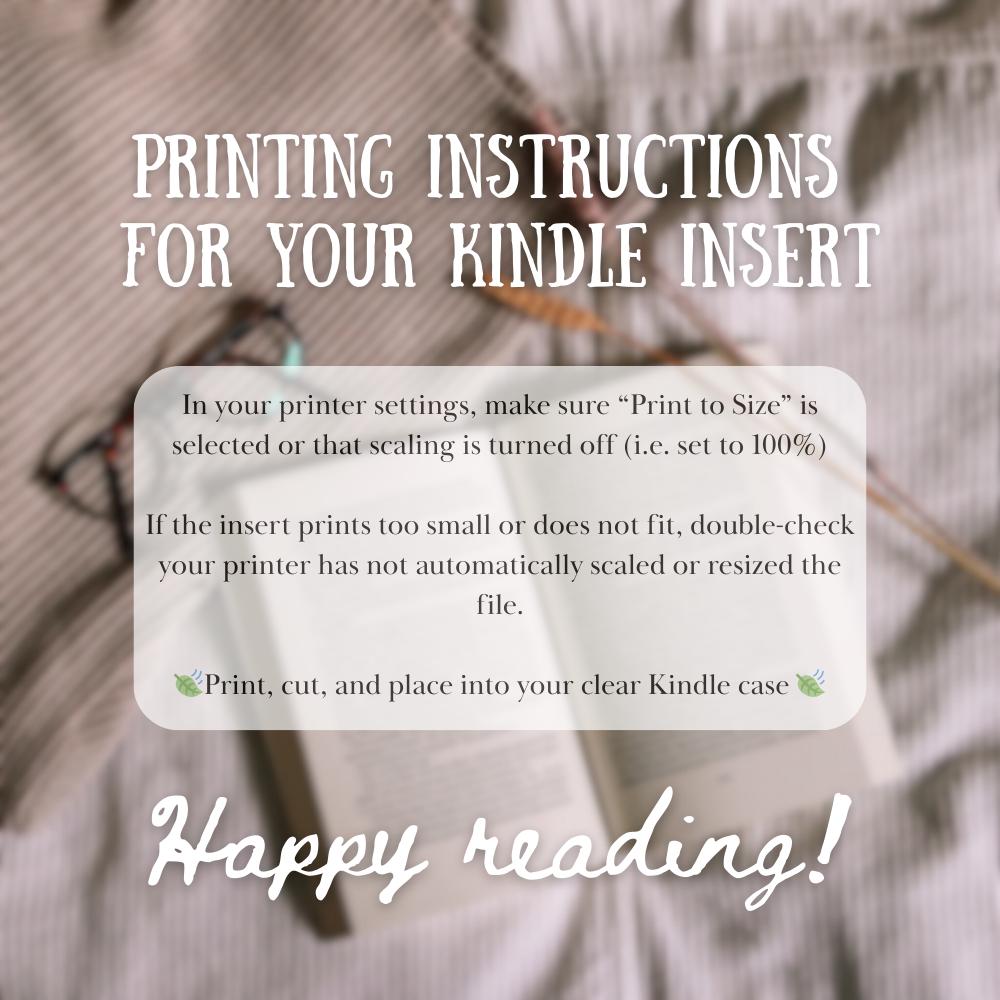 Kindle Inset Library Card Pink Library Card Kindle Insert: Bookish E-reader Decor (digital ...