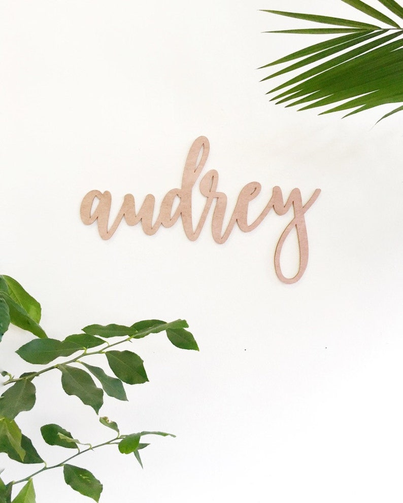 Custom Bedroom Name Sign in Audrey Etsy