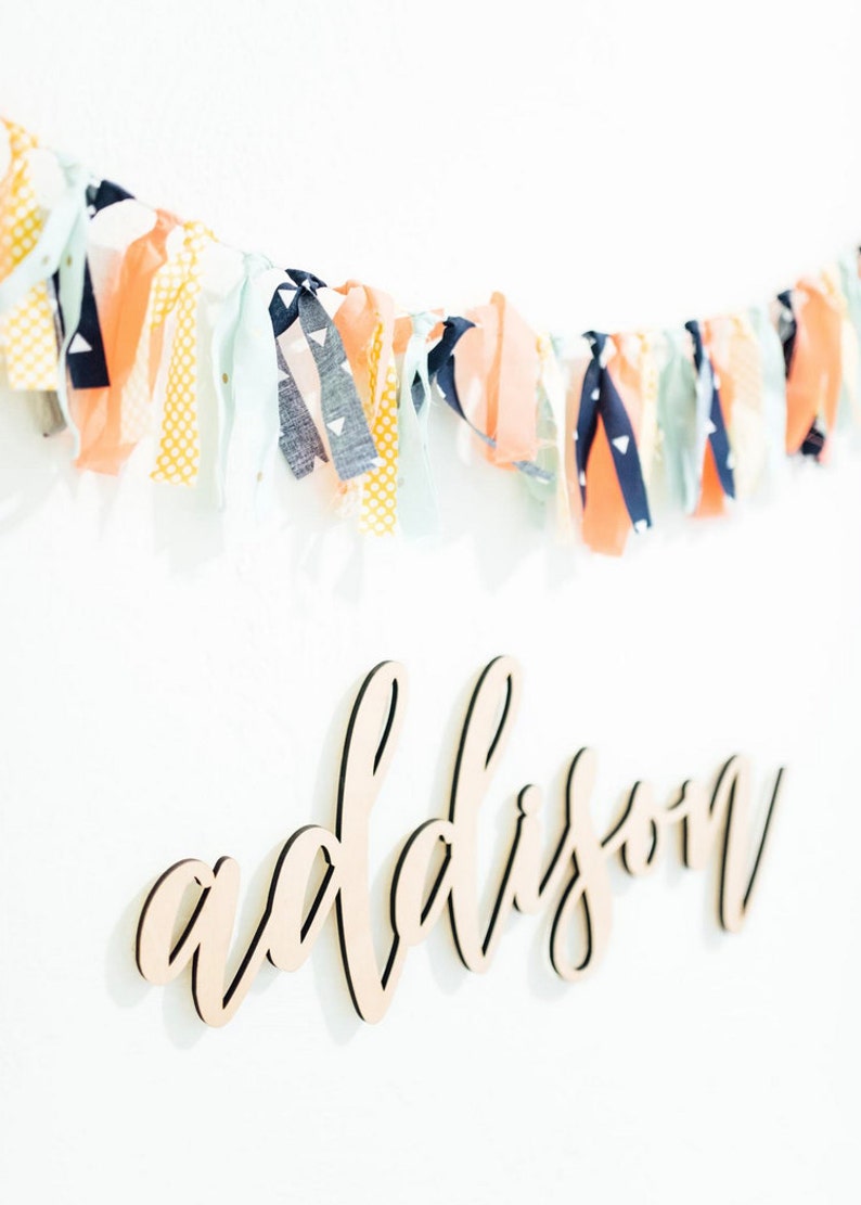 Custom Bedroom Name Sign in Audrey Etsy