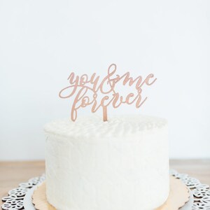 You and Me Forever Cake Topper