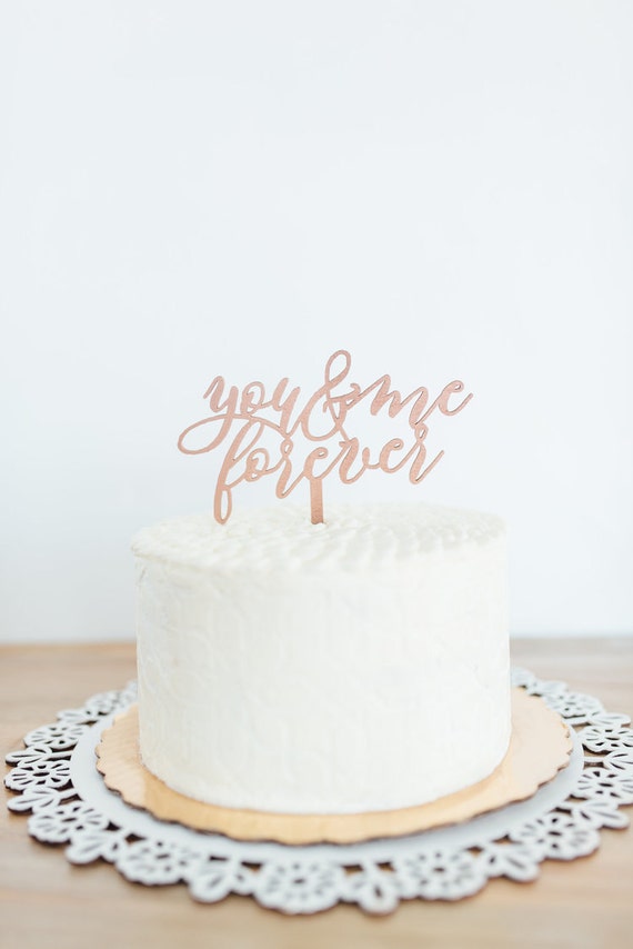 You and Me Forever Cake Topper