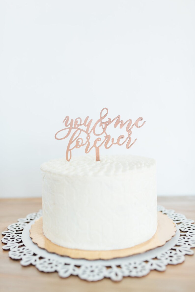 You and Me Forever Cake Topper