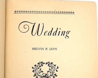 Wedding 1927 novel by Melvin P. Levy, University of Washington, communist author (& associate of Dreiser, Dos Passos) Unicorn Press ~ RARE