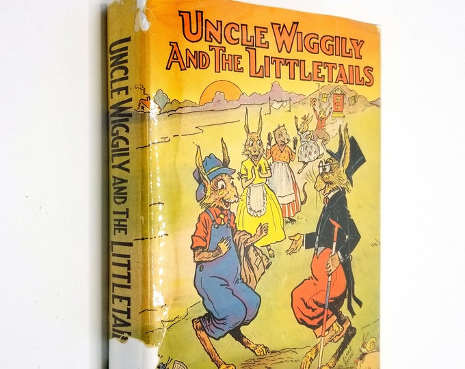 Uncle Wiggily and the Littletails by Howard R. Garis Illus. by Elmer Rache - 1942 Hardcover HC w/ Dust Jacket - Platt & Munk