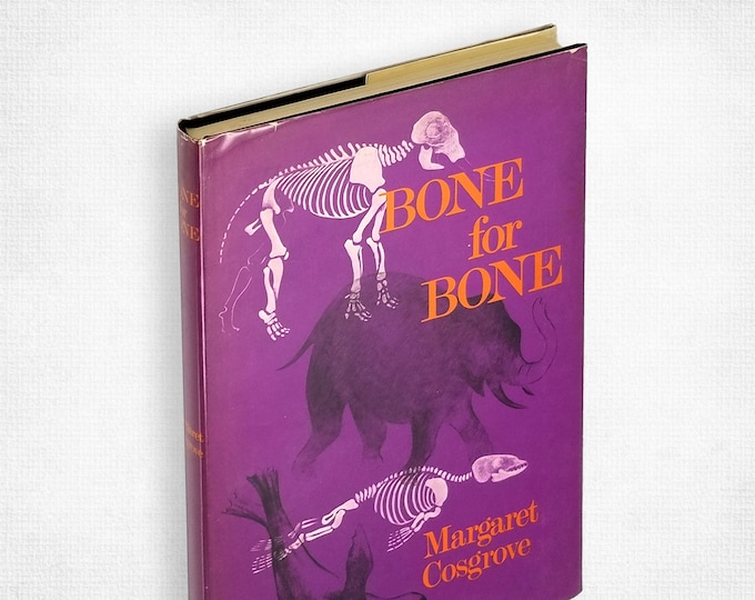 Bone for Bone by Margaret Cosgrove 1st Edition Hardcover in Dust Jacket 1969 Biology Anatomy Vertebrates YA Juvenile Non Fiction