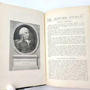 The Howard Journal ~ Howard League for Penal Reform  (1926-1929. Vol. 2, No. 1-4) Capital Punishment, Prisons, Prisoners, Criminal Law, etc