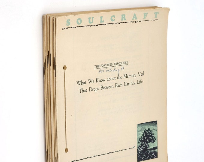 Soulcraft Scripts - Discourse #'s 40-49 (ten issues) William Dudley Pelley 1951 ~ New Age