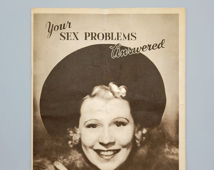 Your Sex Problems Answered 1941 by Jardine McCree ~ SCARCE ~ Vintage Sex Education ~ Sexual Behavior ~ Sexuality