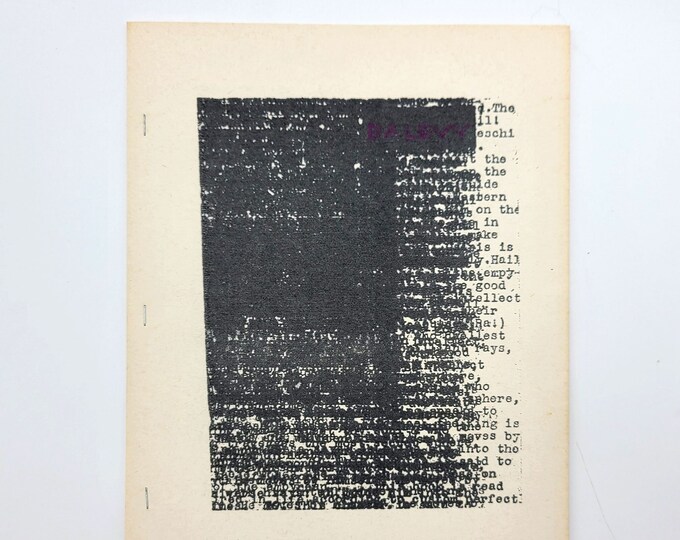 Scarab Poems 1978 d.a. levy ~ Concrete Poetry